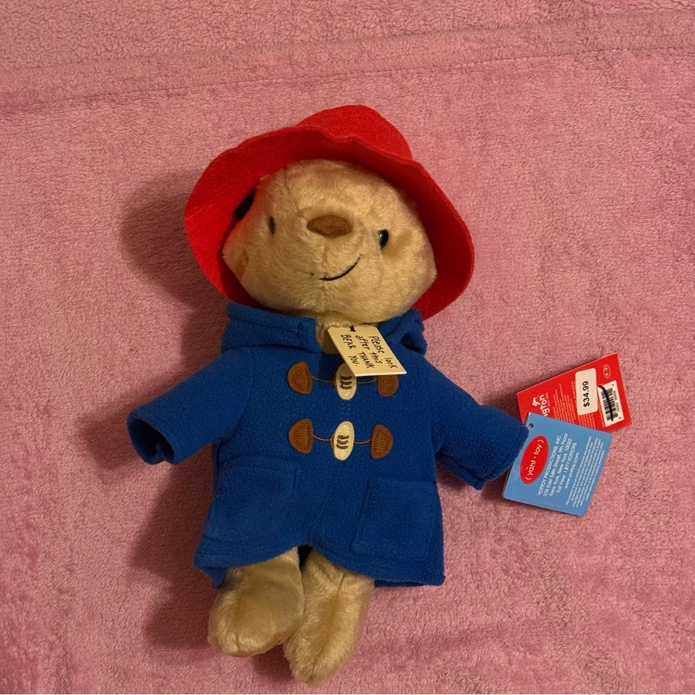 Yottoy Paddington Bear Blue and Red Teddy Bear Plush Toy